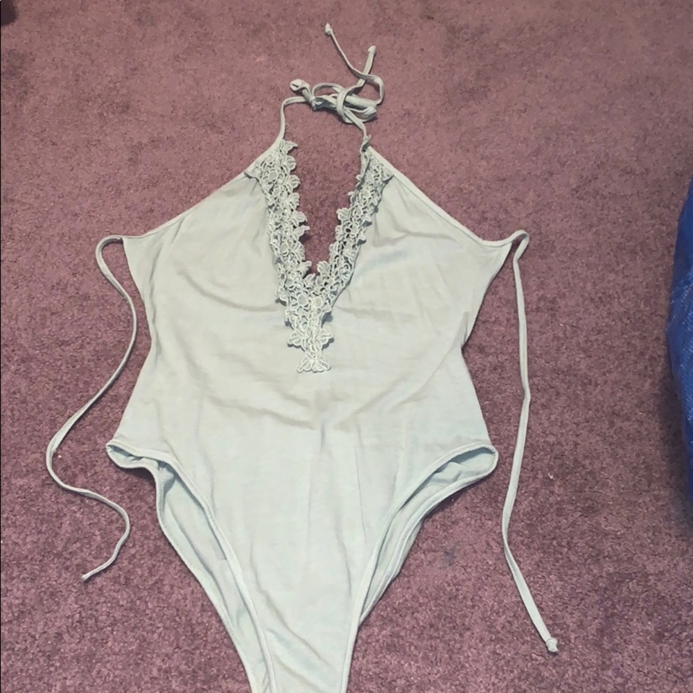 Low-cut, Open Back Bodysuit